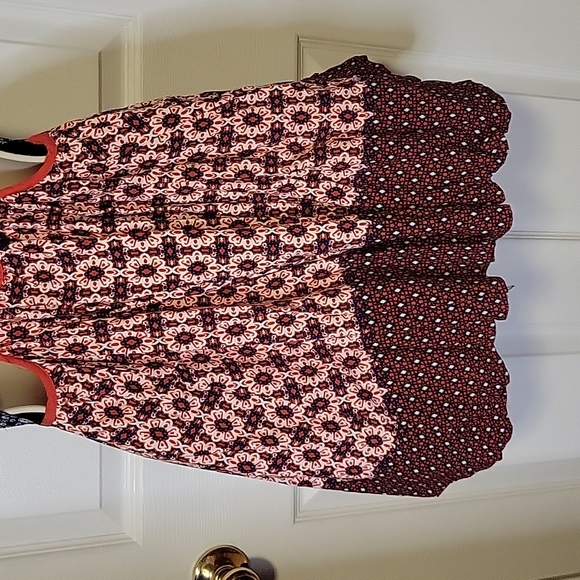 Lulus La Vie en Roses Floral Print mini Dress in Navy Blue and Red Size xs - Picture 8 of 10